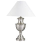 Ore International 28"H Metal Table Lamp In Satin Nickel