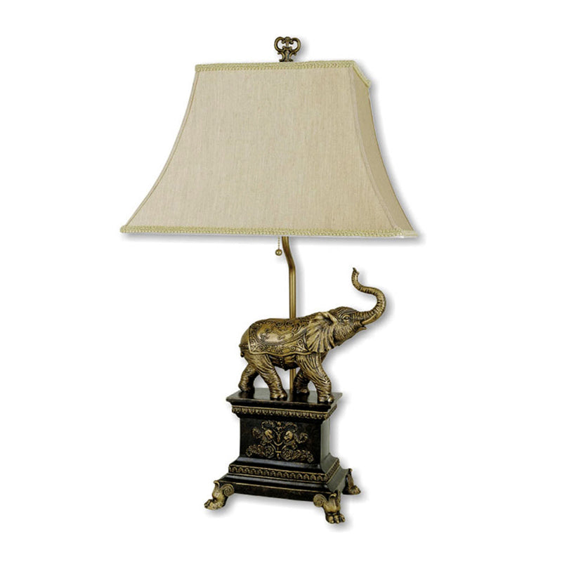 Ore International 29"H Elephant Table Lamp In Antique Gold