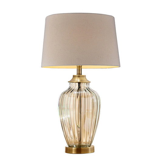 Ore International 29"H Golden Gaze Glass Table Lamp