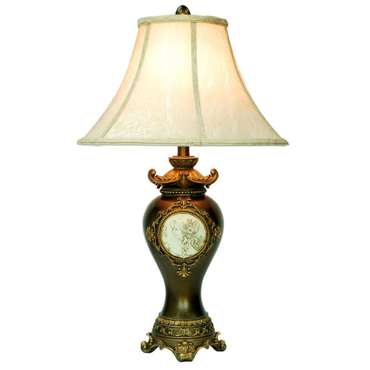 Ore International 29"H Handcrafted Bronze Table Lamp