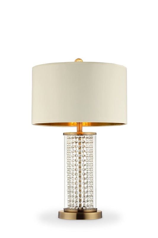 Ore International 29"H Pluviam Crystal Table Lamp