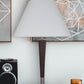 Ore International 29"H Table Lamp In Walnut & Brushed Silver