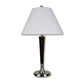 Ore International 29"H Table Lamp In Walnut & Brushed Silver