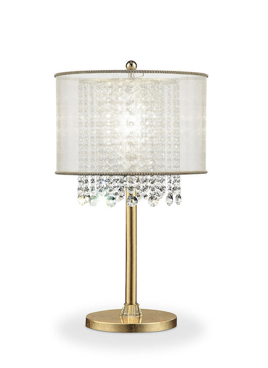 Ore International 30"H Bhavya Crystal Table Lamp