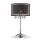 Ore International 30"H Effleurer Crystal Table Lamp