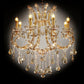 Ore International 30"H Gallant Cognac Crystal 8-Light LED Hardwired Chandelier