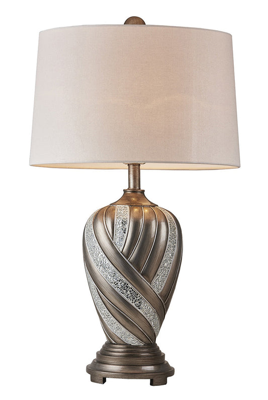 Ore International 30"H Kairavi Silver Table Lamp