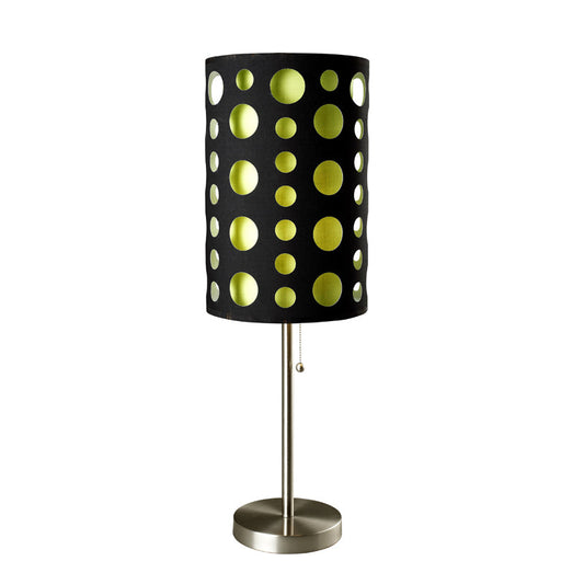 Ore International 30"H Modern Retro Black & Green Table Lamp