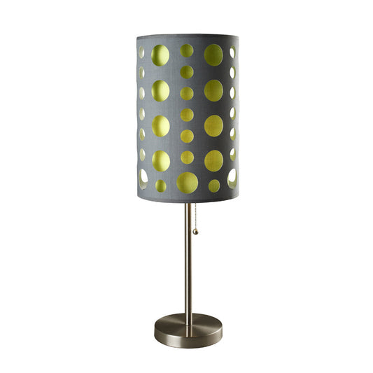Ore International 30"H Modern Retro Gray & Green Table Lamp