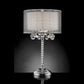 Ore International 30"H Moiselle Crystal Table Lamp