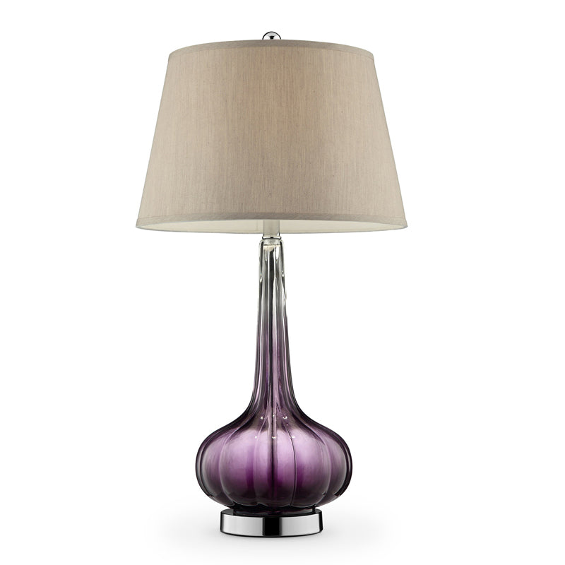 Ore International 30"H Mulberry Glass Table Lamp