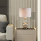 Ore International 30"H Royal Silver And Metallic Gold Paisley Table Lamp On Chippendale Footed Legs
