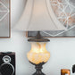 Ore International 32"H Alabaster Table Lamp With Night Light