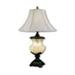 Ore International 32"H Alabaster Table Lamp With Night Light