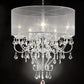 Ore International 32"H Evangelia 5-Light Single Shade Crystal Hardwired Chandelier