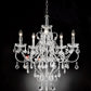 Ore International 32"H Evangelia 5-Light Single Shade Crystal Hardwired Chandelier