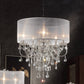 Ore International 32"H Evangelia 5-Light Single Shade Crystal Hardwired Chandelier
