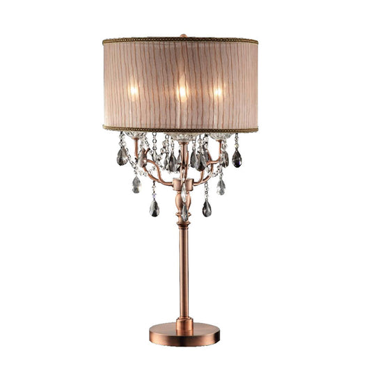 Ore International 35"H Rosie Crystal Table Lamp