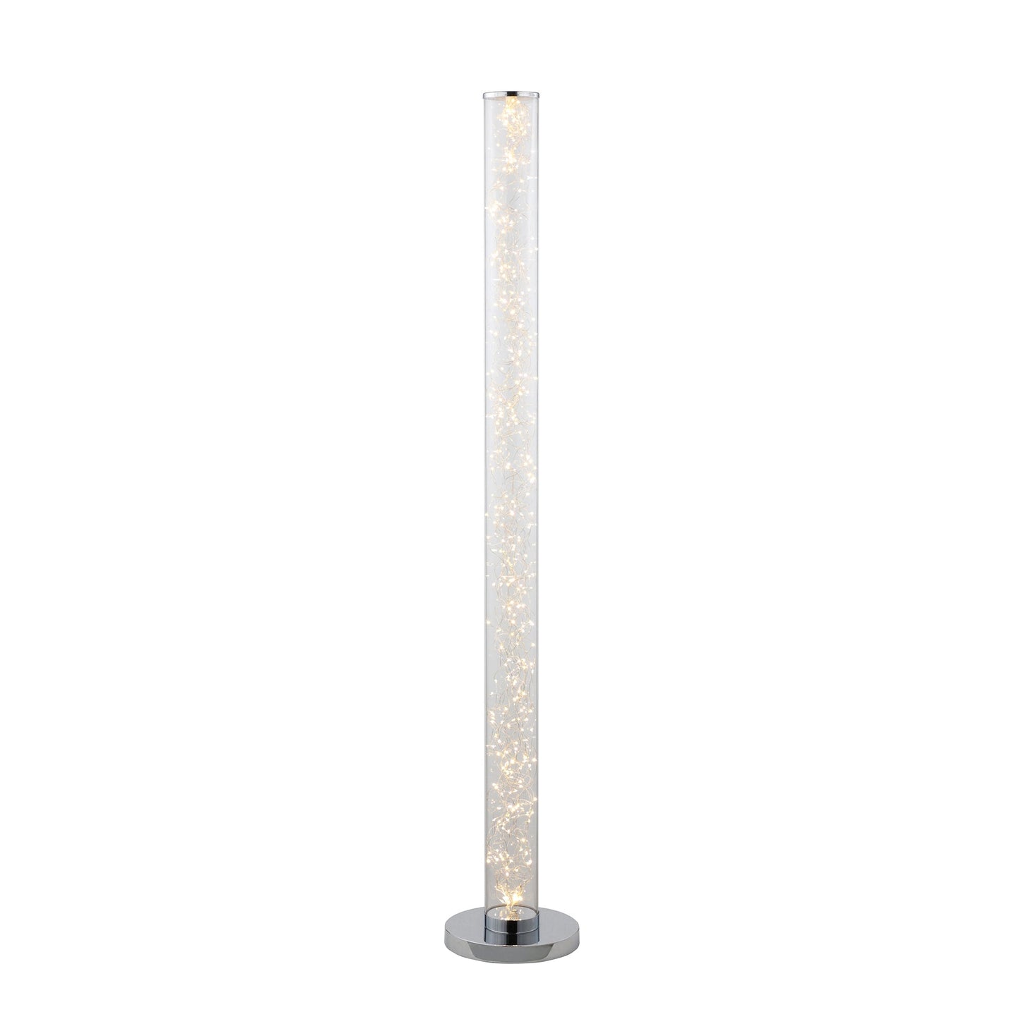 Ore International 49"H Exposed Rope LED Minari Clear Column Floor Lamp