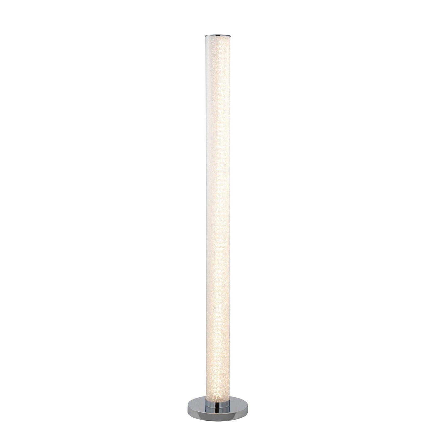 Ore International 49"H LED Illuminari White Crystal Sandrocks Column Floor Lamp