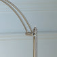 Ore International 54"H Tinsley Silver Integrated LED Task Floor Lamp