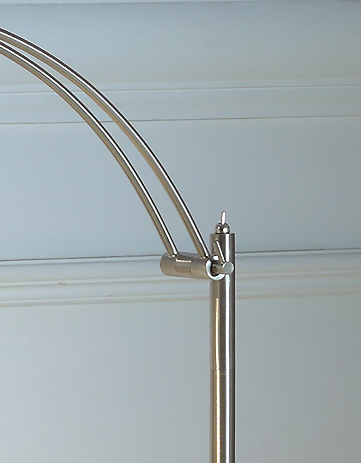 Ore International 54"H Tinsley Silver Integrated LED Task Floor Lamp