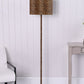 Ore International 59"H Faux Suede Leopard Print Floor Lamp