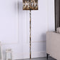 Ore International 59"H Faux Suede Tiger Print Floor Lamp