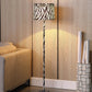 Ore International 59"H Faux Suede Zebra Print Floor Lamp