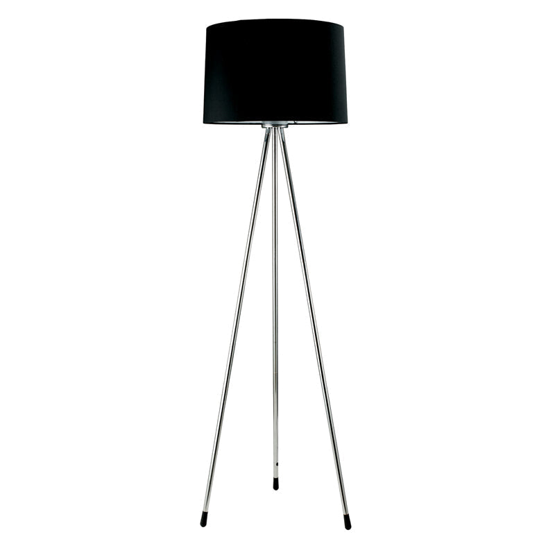 Ore International 59"H Mid-Century Tripod Black Floor Lamp