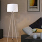 Ore International 59"H Mid-Century Tripod White Floor Lamp