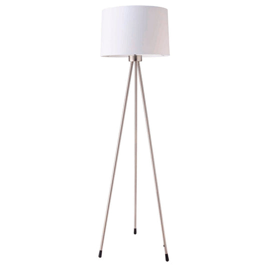 Ore International 59"H Mid-Century Tripod White Floor Lamp