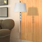 Ore International 62"H Brushed Silver Contemporary Glass Orb Floor Lamp