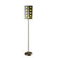 Ore International 62"H Modern Retro Gray & Yellow Floor Lamp