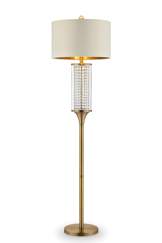 Ore International 62"H Pluviam Crystal Floor Lamp