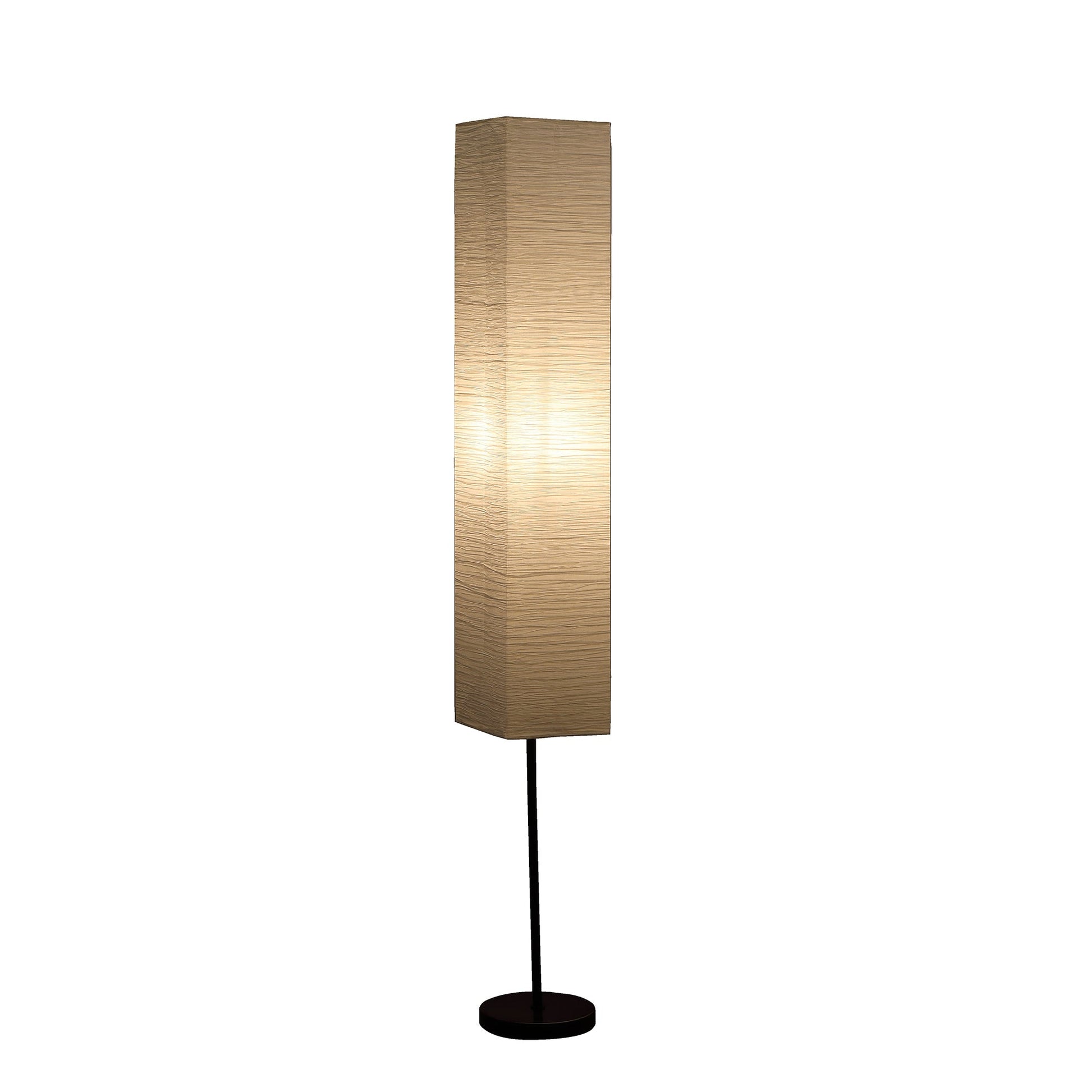 Ore International 63"H Noki Japanese Paper Floor Lamp