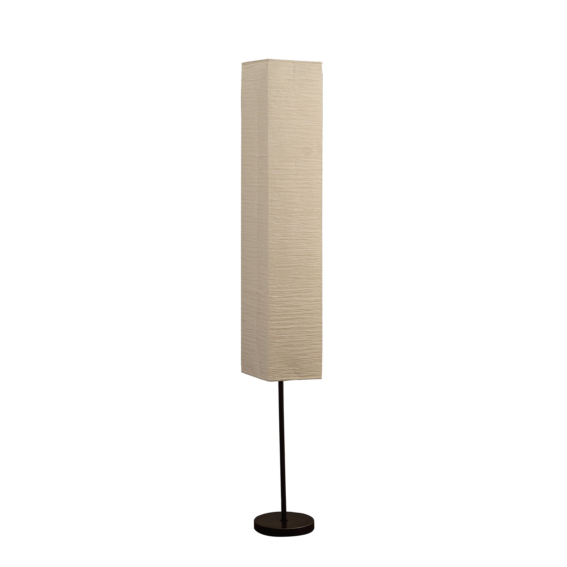 Ore International 63"H Noki Japanese Paper Floor Lamp