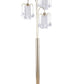 Ore International 63"H Polished Brass Finish Floor Lamp