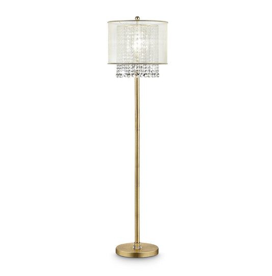 Ore International 65"H Bhavya Crystal Floor Lamp