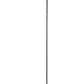 Ore International 72"H Linear LED Adjustable Torchiere Satin Black Floor Lamp