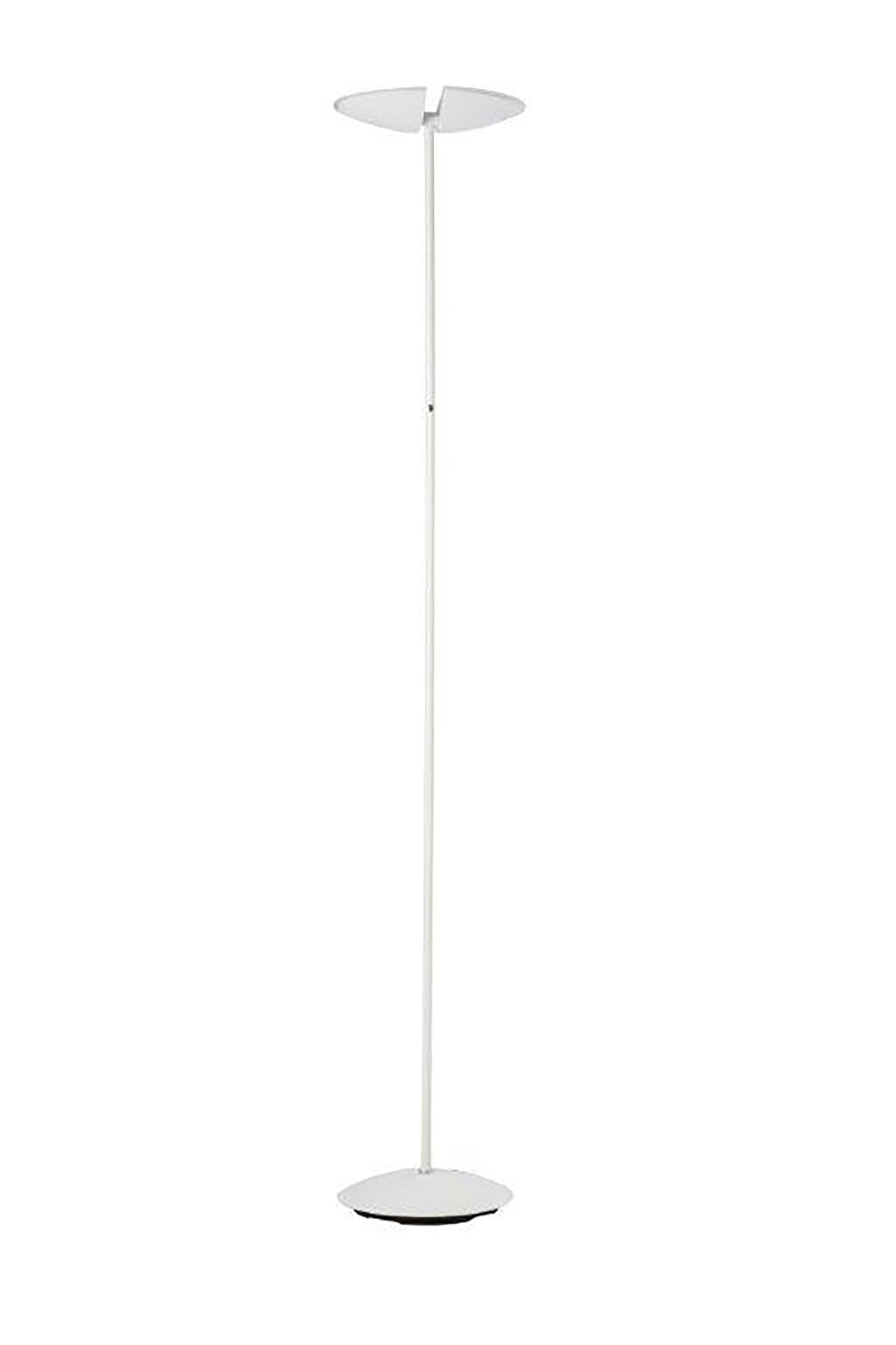 Ore International 72"H Vega Dual LED Torchiere Satin White Floor Lamp