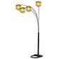 Ore International 84"H 5-Arms Arch Floor Lamp In Black