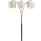 Ore International 84"H Novalit 3-Arc Espresso Metal Floor Lamp