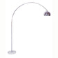 Ore International 85"H Abbey Modern Dome Arch Floor Lamp On Marble Base