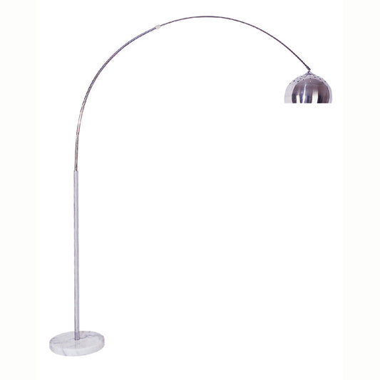 Ore International 85"H Abbey Modern Dome Arch Floor Lamp On Marble Base