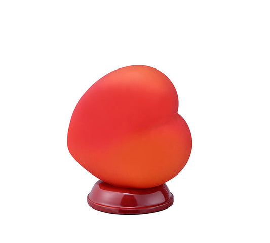 Ore International 8"H Red Heart Shape Table Lamp