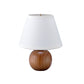 Ore International 9"H Wooden Globe Table Lamp