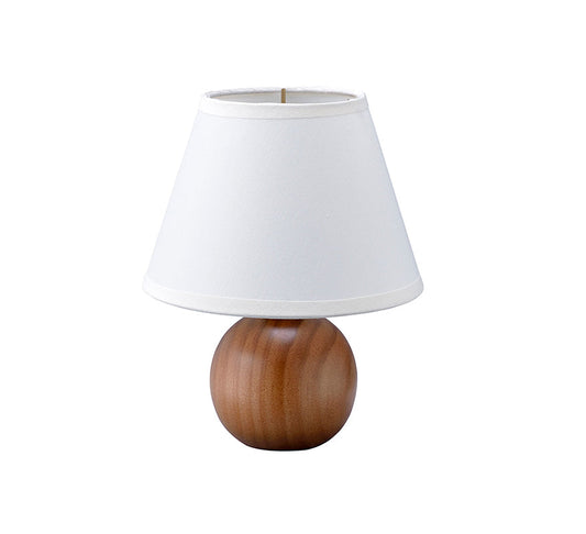 Ore International 9"H Wooden Globe Table Lamp