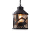 Park Designs Black Bear 9" x 9" x 15" Black Pendant Light