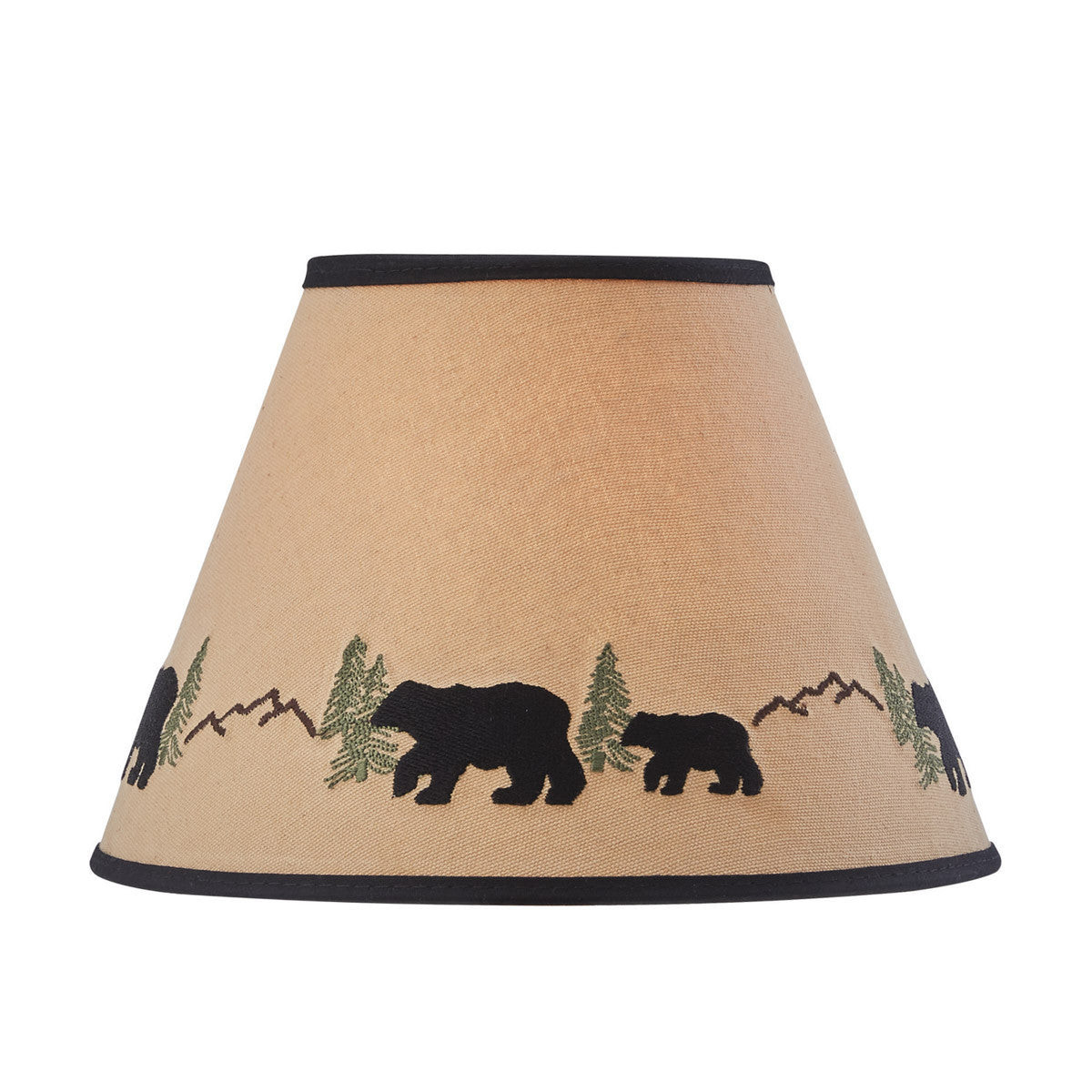 Park Designs Black Bear Embroidered 10" Lamp Shade